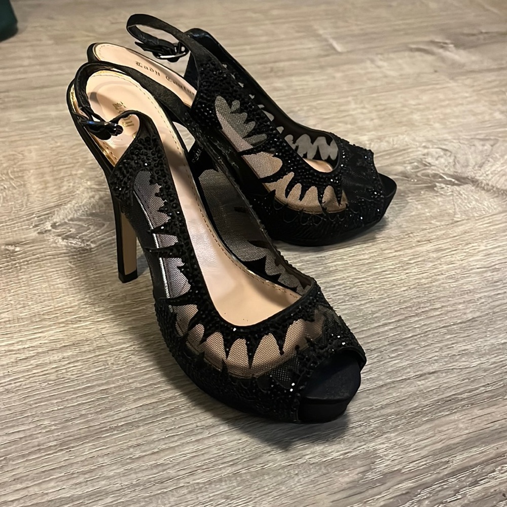 🎶 Lady Couture Satin Mesh Heels 🎶